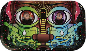 Metal Rolling Tray Set With Magnetic Lid - Strio