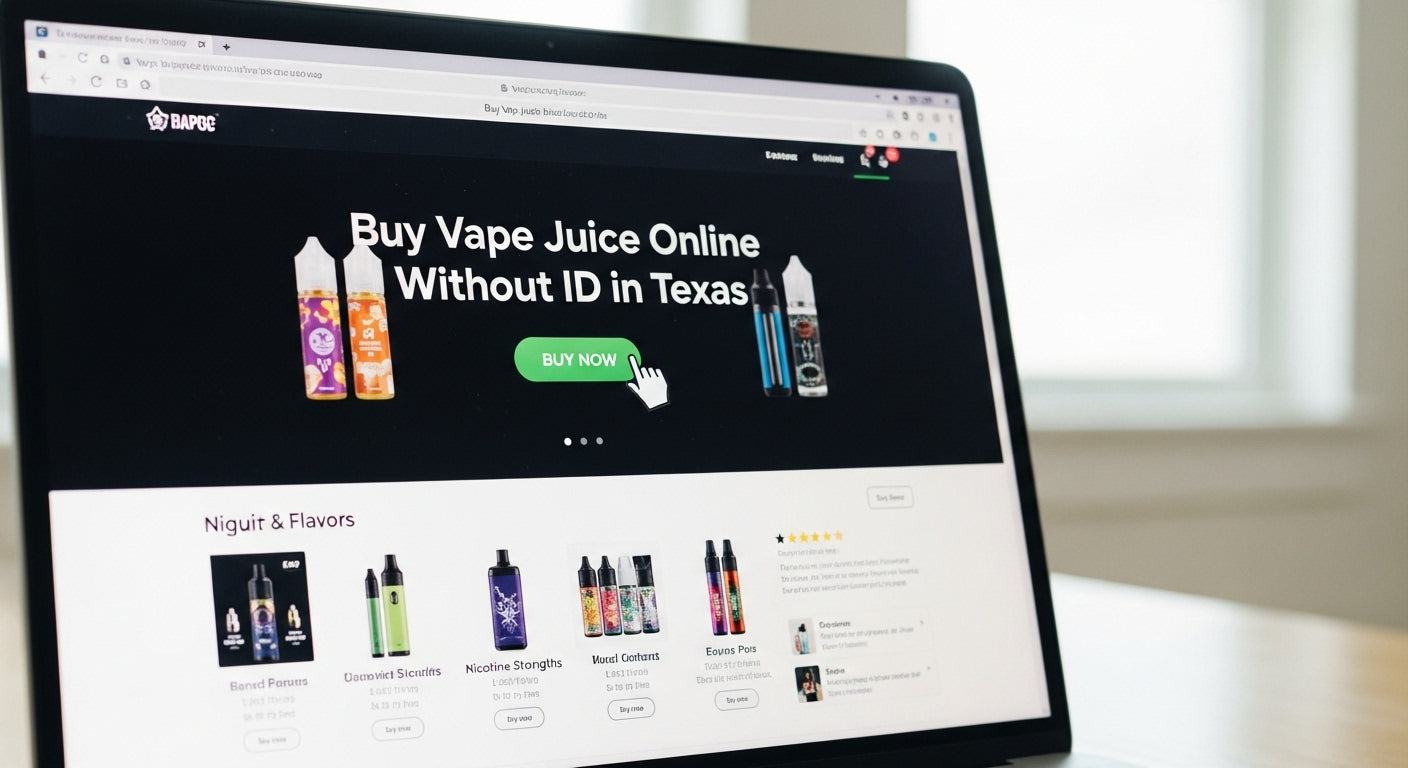 Where to Buy Vape Juice Online Without ID in Texas