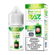 Jolly Green Apple SALT - Raz X Pod Juice - 30ml