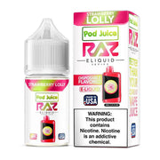 Strawberry Lolly SALT - Raz X Pod Juice - 30ml