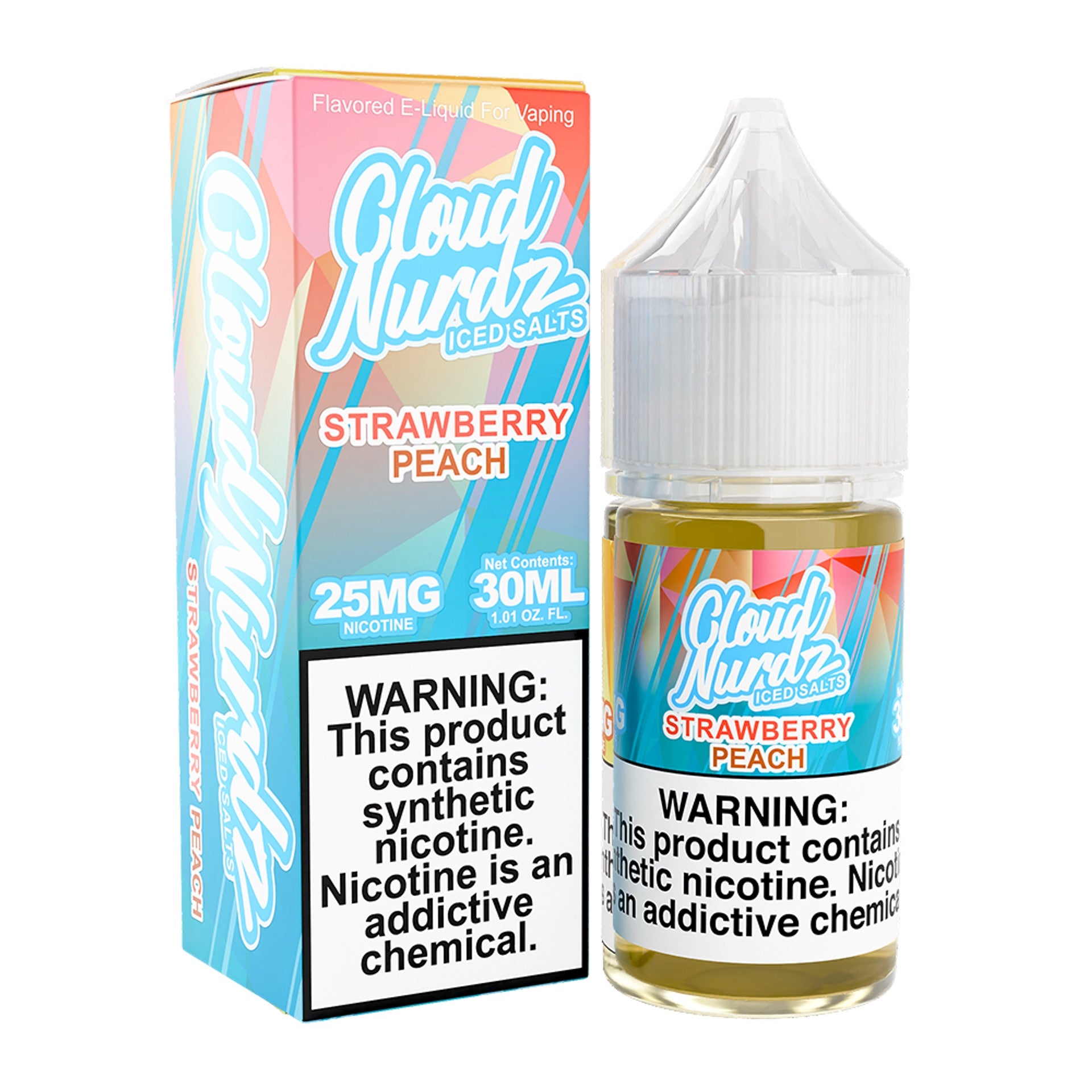 Strawberry Peach ICE SALT - Cloud Nurdz - 30ml