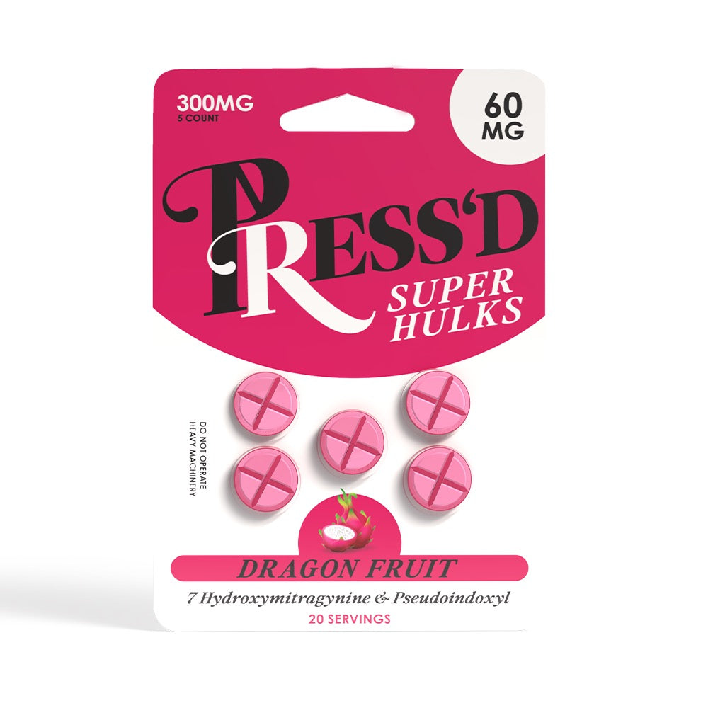 Press'd 7-Hydroxy + Pseudo Super Hulk 60mg Tablets