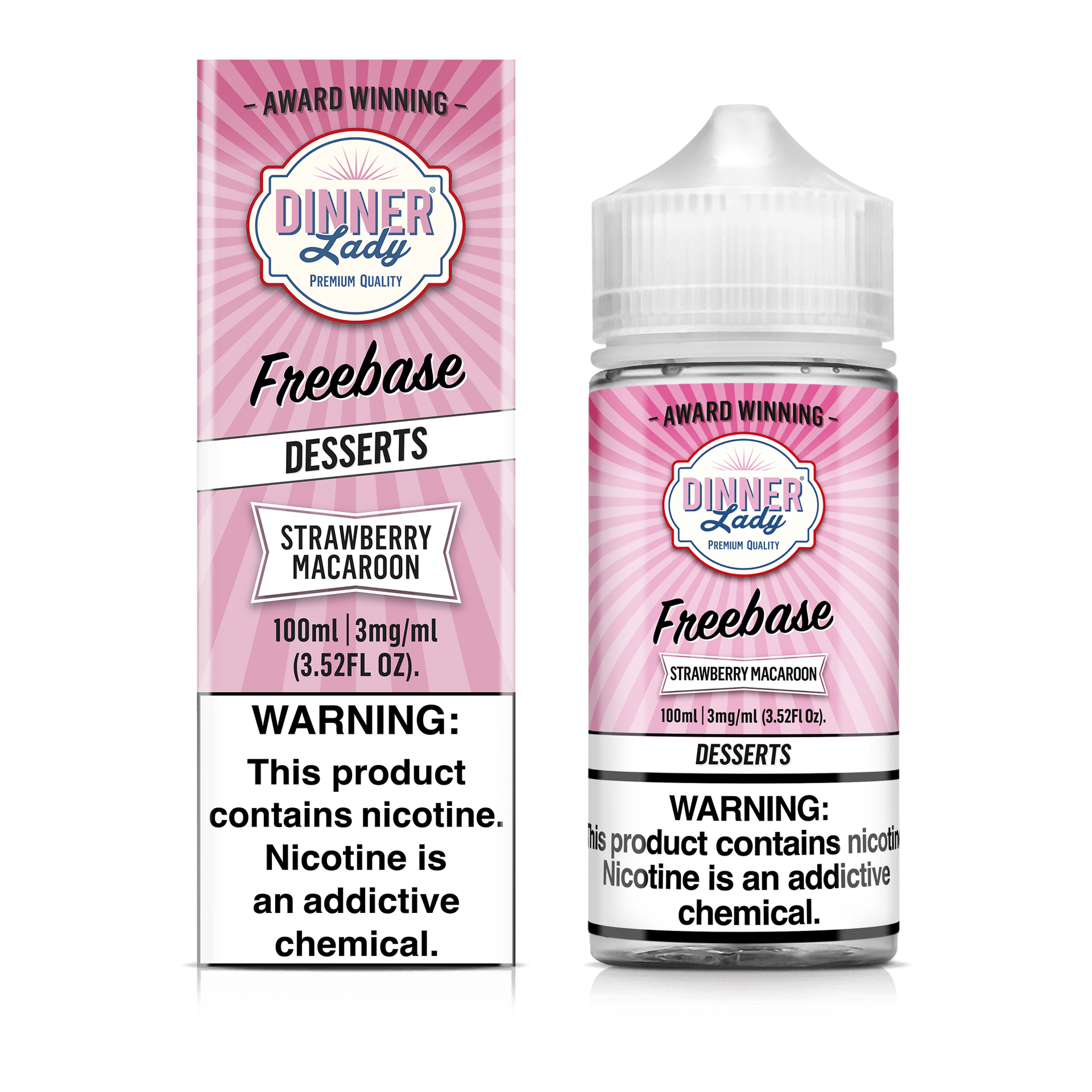 Strawberry Macaron - Dinner Lady Desserts - 100ml