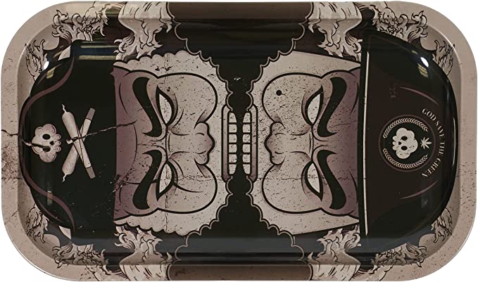 Metal Rolling Tray Set With Magnetic Lid - Strio