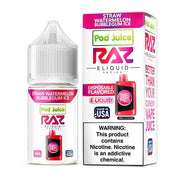 Straw Watermelon Bubblegum ICE SALT - Raz X Pod Juice - 30ml